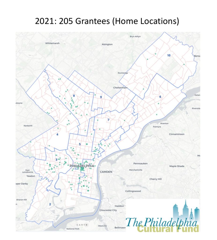 2021 Grantees - Home Locations